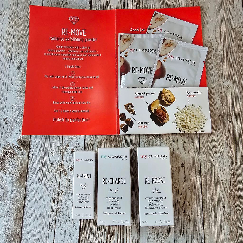 Clarins Skincare Set Samples